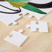 Blumentee Kaffee Cup Pink Blue Red Familienname Puzzle (Seite)