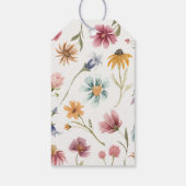 Blumentee-Party-Brautparty Gefälligkeitstriche Geschenkanhänger (Rückseite)