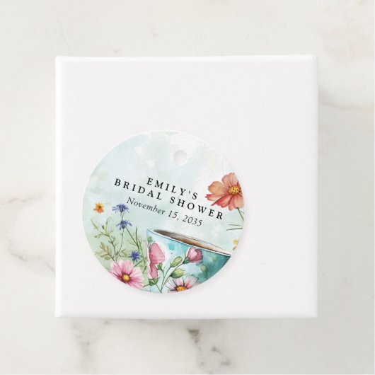 Blumentee-Party-Brautparty Geschenkanhänger (Beispiel)