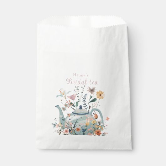 Blumentee-Party Brautparty Geschenktütchen (Vorderseite)