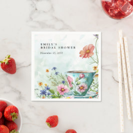 Blumentee-Party-Brautparty Serviette