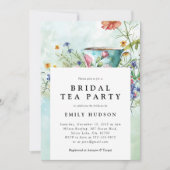 Blumentee Party Bridal Dusche Einladung (Vorderseite)
