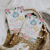 Blumentee Party Geburtstag