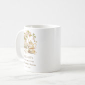 Blumentee-Teekannen-Teeparty-Brautabschied Kaffeetasse (Vorderseite Links)