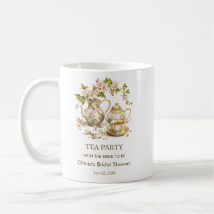 Blumentee-Teekannen-Teeparty-Brautabschied  Kaffeetasse