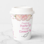 Blumentee-Zitate für kundenspezifisches Papier Kaf Pappbecher (Rückseite)