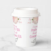 Blumentee-Zitate für kundenspezifisches Papier Kaf Pappbecher (Rechts)