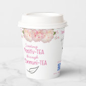 Blumentee-Zitate für kundenspezifisches Papier Kaf Pappbecher (Vorderseite)
