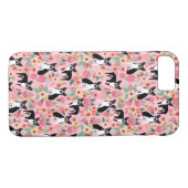 Blumentelefonkasten Bostons Terrier - iphone Fall Case-Mate iPhone Hülle (Rückseite (Horizontal))