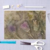 Blumenteppichpapier Lila Öko Seidenpapier (Handwerk)