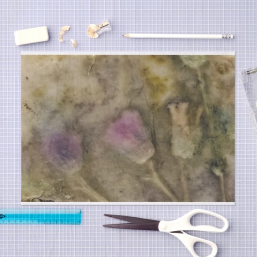 Blumenteppichpapier Lila Öko Seidenpapier (Handwerk)