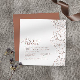 Blumenterrakotta am Abend vor der Probe Einladung