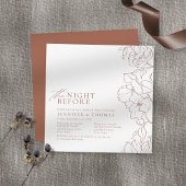 Blumenterrakotta am Abend vor der Probe Einladung