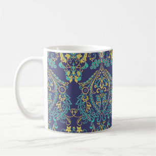 Blumentextur. Damask Nahtloses Vintages Muster. Kaffeetasse