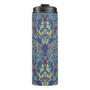 Blumentextur. Damask Nahtloses Vintages Muster. Thermosbecher