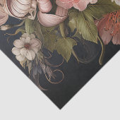 Blumentexturierung Seidenpapier (Detail)