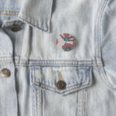 Blumenthema, Mohn-Design Button (Beispiel)