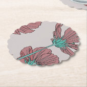 Blumenthema, Mohn-Design Untersetzer (angewinkelt)
