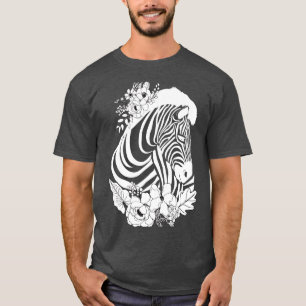 Blumentiergeschenk Zoo Afrika Safari Zebra T-Shirt