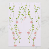 Blumentisch Nummer Einladung (Rückseite)