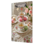 Blumentisch, Teetassen, Tiergeschirr Makaronenköni Klemmbrett (Links)