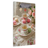 Blumentisch, Teetassen, Tiergeschirr Makaronenköni Klemmbrett (Rechts)