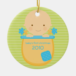 Blumentopf Baby's First Christmas Ornament