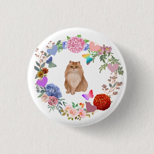 Blumentopf Button (Vorderseite)