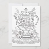 Blumentopf | Farbe für Ihren eigenen Gruß (Vorderseite)