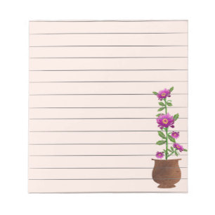 Blumentopf Notizblock