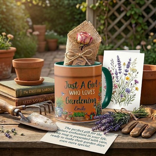 Blumentopf personalisiertes Gärtnern Tasse