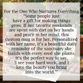 Blumentopf personalisiertes Gärtnern Tasse
