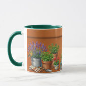 Blumentopf personalisiertes Gärtnern Tasse (Links)