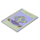 Blumentopf Quilblock-Notebook Notizblock (Linke Seite)