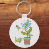 Blumentopf Schlüsselanhänger (Vorderseite)