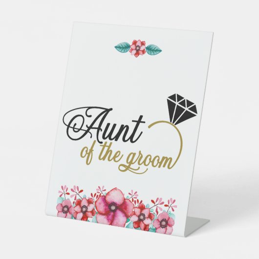 Blumentopf Sockelschild (Vorderseite)