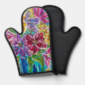 Blumentöpfchen Ofen Mitt Ofenhandschuh (Vorderseite/Rückseite)