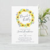 Blumentöpfe | Brunch & Bubbly Einladung (Stehend Vorderseite)