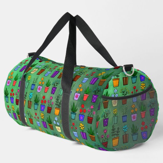 Blumentöpfe Duffle Bag (Rechte Ecke)