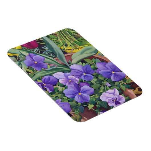 Blumentöpfe mit Stiefmütterchen 2007 Magnet (Rechte Seite)