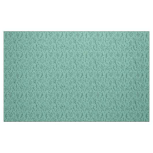 Blumentransparenter grüner Hintergrund Stoff (Fat Quarter (45,7 x 55,9 cm))