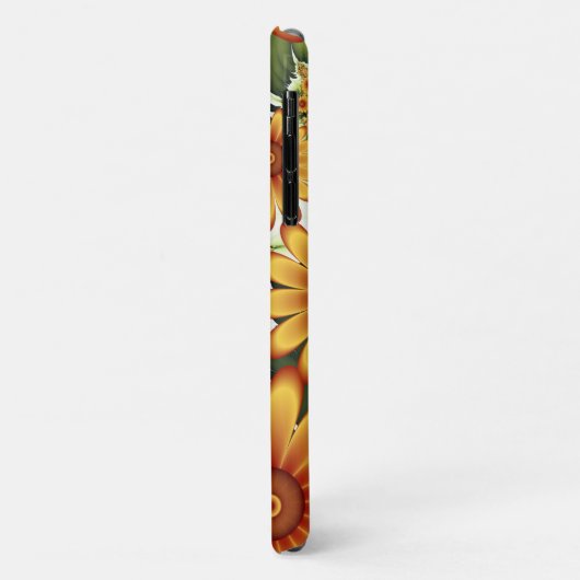Blumentraum, Moderne Abstrakte Blume Fraktal Kunst Case-Mate iPhone Hülle (Hinten/Links)