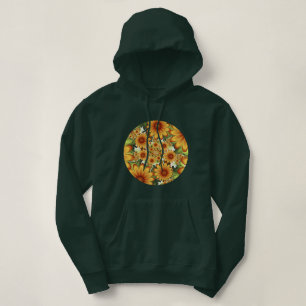Blumentraum, Moderne Abstrakte Blume Fraktal Kunst Hoodie