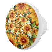 Blumentraum, Moderne Abstrakte Blume Fraktal Kunst Keramikknauf (Rechts)