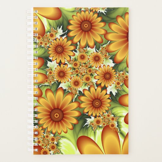 Blumentraum, Moderne Abstrakte Blume Fraktal Kunst Planer (Vorderseite)