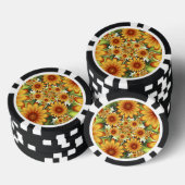 Blumentraum, Moderne Abstrakte Blume Fraktal Kunst Pokerchips (Stapel)