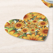 Blumentraum, Moderne Abstrakte Blume Fraktal Kunst Untersetzer (angewinkelt)