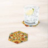 Blumentraum, Moderne Abstrakte Blume Fraktal Kunst Untersetzer (Vor Ort)