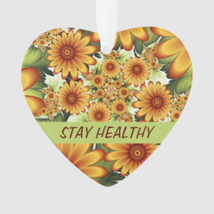 Blumentraum, Moderne Abstrakte Blume Fraktal Text Ornament