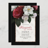 Blumenträume Geburtstag Einladung (Vorne/Hinten)